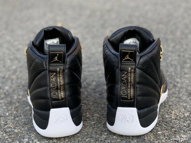 Cheap Husky Air AO6068-007 12 Metallic Gold-White 'Reptile' Retro Black Jordan 0725